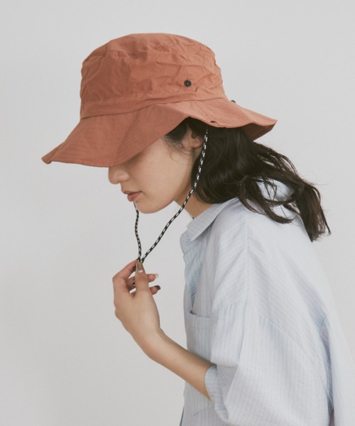 MERLOT（メルロー）の「【撥水仕様】パッカブルカラーサファリハット（ハット・レディース・ブラウン/ネイビー/ブルー・FREE）」の11枚目の写真