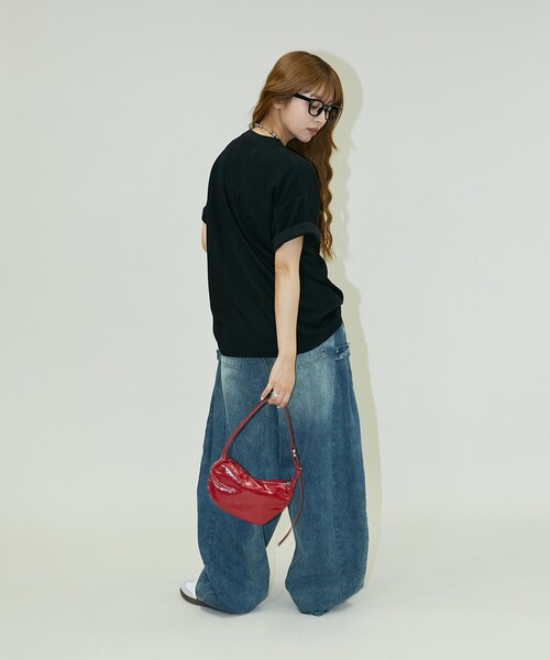 PUBLUX(パブリュクス)の「MARY QUANT × PUBLUX/マリークワント 刺繍 ワッフルTシャツ 限定展開(Tシャツ/カットソー・レディース・ブラック/グレー/ナチュラル・フリ-)」の13枚目の写真