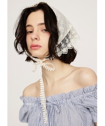 SLY | LACE EDGE SCARF レース エッジ スカーフ(バンダナ/スカーフ)