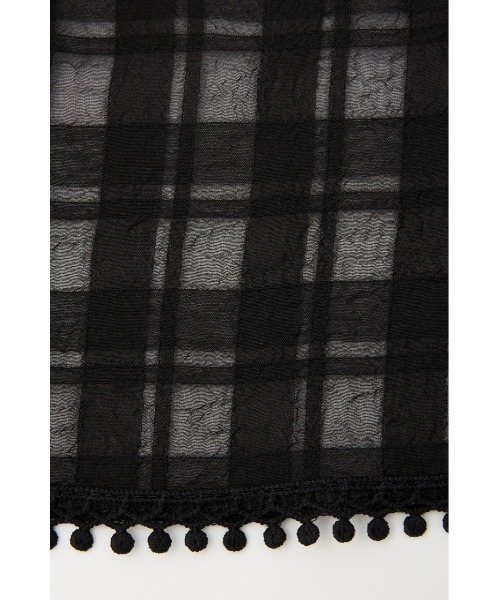 SLY（スライ）の「LACE EDGE SCARF レース エッジ スカーフ（バンダナ/スカーフ・レディース・アイボリー/ブラック・FREE）」の11枚目の写真