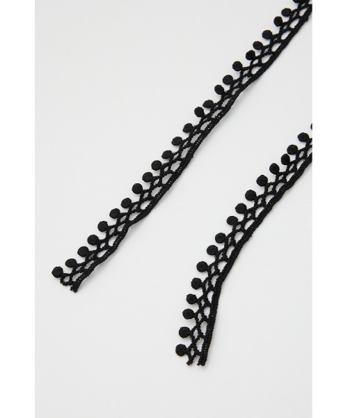 SLY（スライ）の「LACE EDGE SCARF レース エッジ スカーフ（バンダナ/スカーフ・レディース・アイボリー/ブラック・FREE）」の12枚目の写真