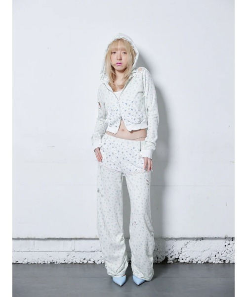 neith.（ネイス）の「neith./ネイス/Flower Thermal Pants（その他パンツ・レディース・ブルー/ピンク・FREE）」の6枚目の写真