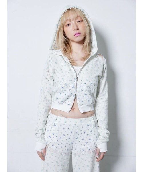 neith.（ネイス）の「neith./ネイス/Flower Thermal Pants（その他パンツ・レディース・ブルー/ピンク・FREE）」の9枚目の写真