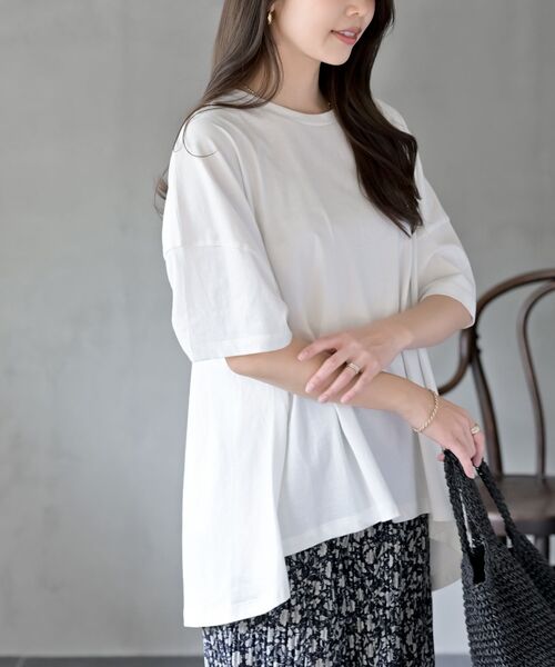 ★boohoo★ シャーリング ウエスト Tシャツ FREAK'S STORE｜ウエストシャーリングTシャツ 限定展開 25SS