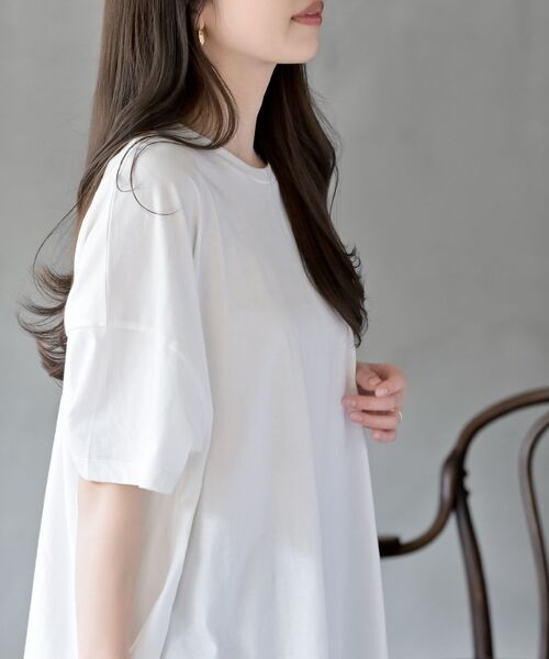 バックシャーリングワイドTシャツ（Tシャツ/カットソー）｜rps