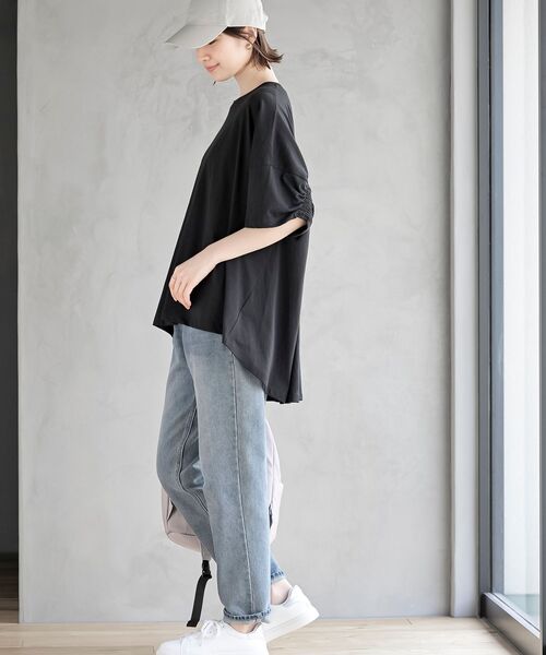 バックシャーリングワイドTシャツ（Tシャツ/カットソー）｜rps