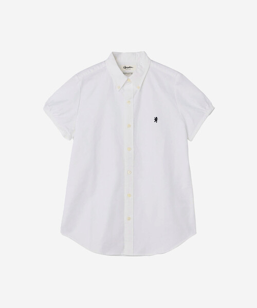 GYMPHLEX（ジムフレックス）の「Gymphlex | オックスフォード フレンチスリーブシャツ WOMEN（シャツ/ブラウス・レディース・ブルー/ホワイト・14/12）」の2枚目の写真