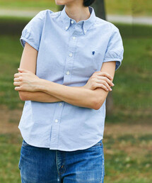 GYMPHLEX | Gymphlex | オックスフォード フレンチスリーブシャツ WOMEN(シャツ/ブラウス)