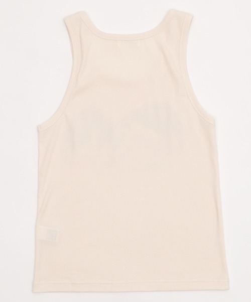 WEGO（ウィゴー）の「WEGO/グラフィックリブタンクトップ（タンクトップ・メンズ・ブラック/オフホワイト/スミクロ・MEDIUM/LARGE）」の4枚目の写真