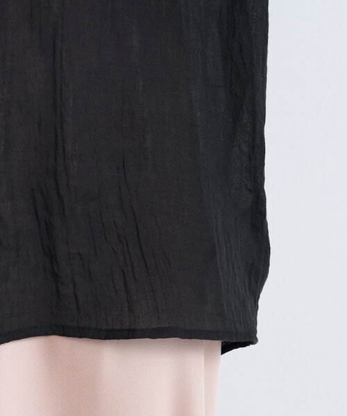 Jena espace merveilleux（ジェナ　エスパスメルヴェイユ）の「ガーゼバッククロスシャツ（シャツ/ブラウス・レディース・オフホワイト/ブラック/イエロー・FREE）」の20枚目の写真