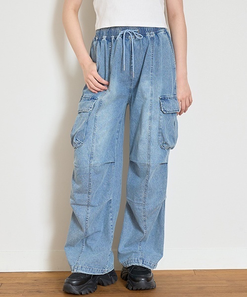 LOVETOXIC（ラブトキシック）の「【LTXC】【接触冷感/ひんやり】デニム