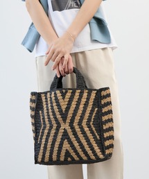 【AFRICANSQUARE】ラフィアトートバッグ