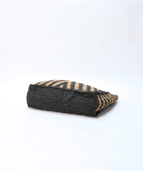 MICA&DEAL（マイカ＆ディール）の「【AFRICANSQUARE】ラフィアトートバッグ（トートバッグ・レディース・ブラック・FREE）」の12枚目の写真