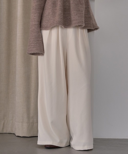 セール】tuck wide pants / タックワイドパンツ（その他パンツ