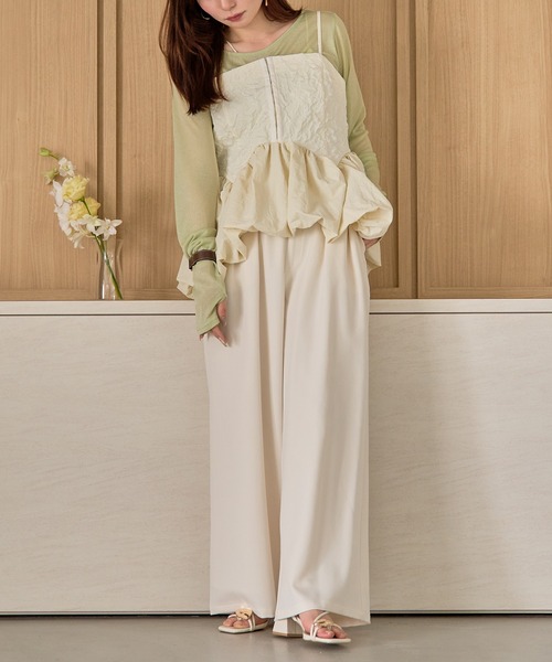 セール】tuck wide pants / タックワイドパンツ（その他パンツ