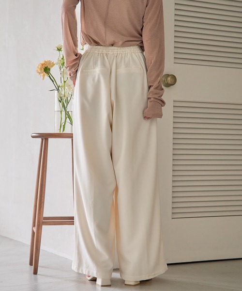 【めい】大幅値下げ　値引　MLBLT C3B 処分　未使用 セール】tuck wide pants / タックワイドパンツ（その他パンツ