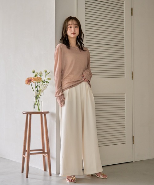 セール】tuck wide pants / タックワイドパンツ（その他パンツ