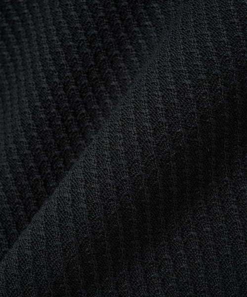 markaware（マーカウェア）の「SKIPPER KNIT（ポロシャツ・メンズ・チャコールグレー/ブラック・1/2）」の9枚目の写真