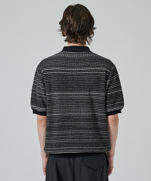 markaware（マーカウェア）の「SKIPPER KNIT（ポロシャツ・メンズ・チャコールグレー/ブラック・1/2）」の15枚目の写真