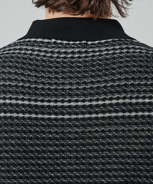 markaware（マーカウェア）の「SKIPPER KNIT（ポロシャツ・メンズ・チャコールグレー/ブラック・1/2）」の16枚目の写真