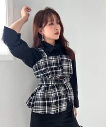 アンサンブル チェック」に該当するトップスファッション通販