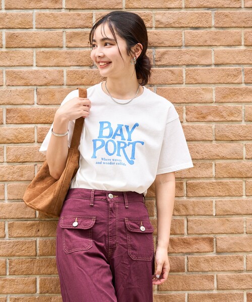 FREAK'S STORE(フリークスストア)の「washout vintage プリントTシャツ/ウォッシュアウト ヴィンテージプリントTシャツ/ロゴTシャツ(Tシャツ/カットソー・レディース・チャコール/レッド/オフホワイト・フリ-)」の10枚目の写真