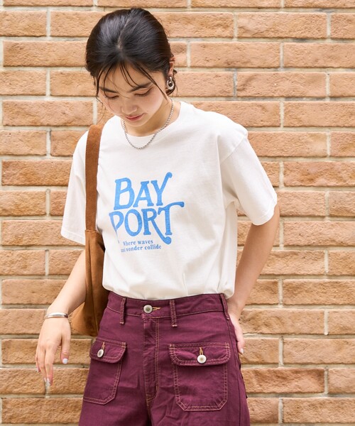 FREAK'S STORE(フリークスストア)の「washout vintage プリントTシャツ/ウォッシュアウト ヴィンテージプリントTシャツ/ロゴTシャツ(Tシャツ/カットソー・レディース・チャコール/レッド/オフホワイト・フリ-)」の11枚目の写真