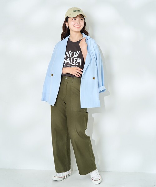 FREAK'S STORE(フリークスストア)の「washout vintage プリントTシャツ/ウォッシュアウト ヴィンテージプリントTシャツ/ロゴTシャツ(Tシャツ/カットソー・レディース・チャコール/レッド/オフホワイト・フリ-)」の16枚目の写真