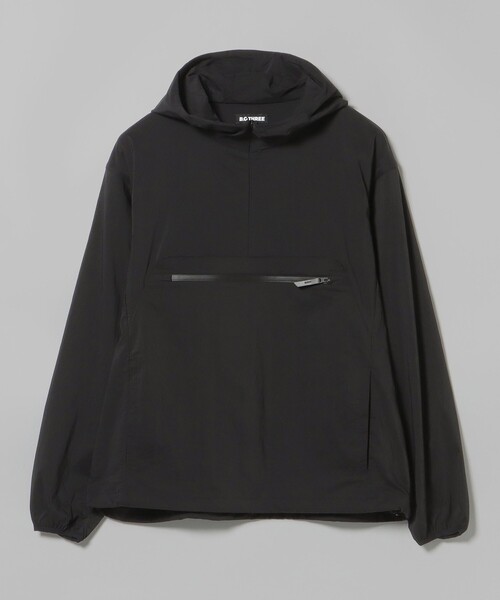 BEAMS GOLF（ビームスゴルフ）の「B.G.THREE / ALL-TIME ナイロン アノラックパーカー（ブルゾン・メンズ・ネイビー/ブラック・MEDIUM/X-LARGE/LARGE）」の2枚目の写真