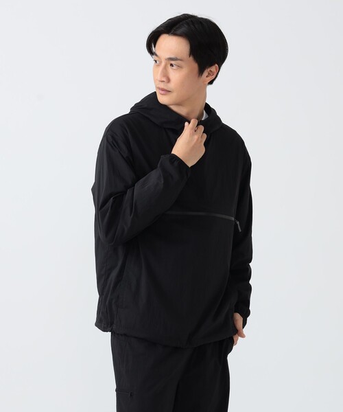 BEAMS GOLF（ビームスゴルフ）の「B.G.THREE / ALL-TIME ナイロン アノラックパーカー（ブルゾン・メンズ・ネイビー/ブラック・MEDIUM/X-LARGE/LARGE）」の6枚目の写真