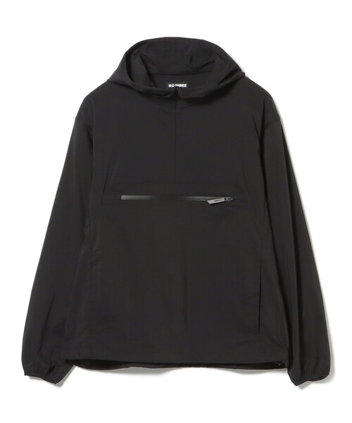 BEAMS GOLF（ビームスゴルフ）の「B.G.THREE / ALL-TIME ナイロン アノラックパーカー（ブルゾン・メンズ・ネイビー/ブラック・MEDIUM/X-LARGE/LARGE）」の10枚目の写真
