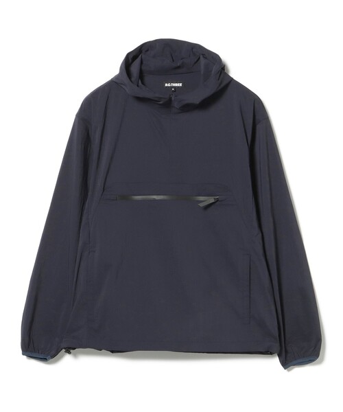 BEAMS GOLF（ビームスゴルフ）の「B.G.THREE / ALL-TIME ナイロン アノラックパーカー（ブルゾン・メンズ・ネイビー/ブラック・MEDIUM/X-LARGE/LARGE）」の15枚目の写真