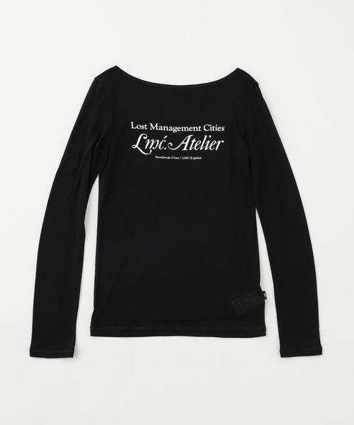 LMCの「LMC / エルエムシー WM LMC ATELIER SHEER LONG SLV TEE(Tシャツ/カットソー・レディース・ブラック/ピンク・SMALL)」の1枚目の写真