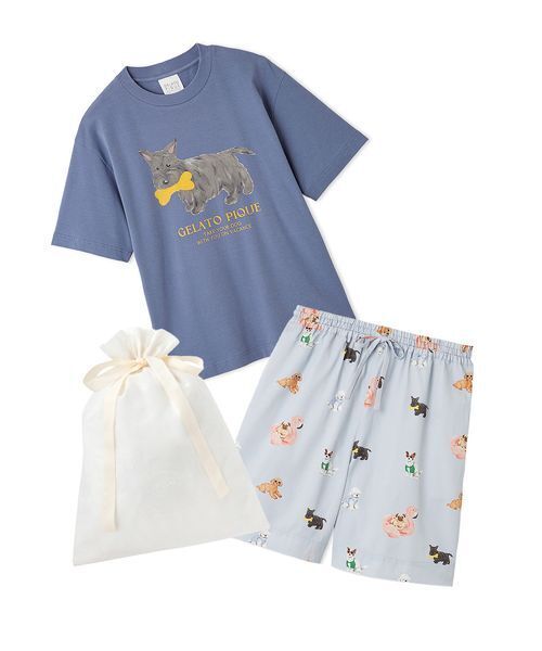 セール】【ラッピング済み】【UNISEX】ワンポイントTシャツ&DOG
