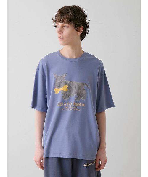 セール】【ラッピング済み】【UNISEX】ワンポイントTシャツ&DOG
