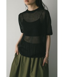 STYLEMIXER（スタイルミキサー）の「ウォッシャブルリネンニットT（Tシャツ/カットソー）」