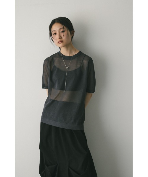 tシャツ ウォッシャブルリネンニットT レディース STYLEMIXER tシャツ ウォッシャブルリネンニットT レディース