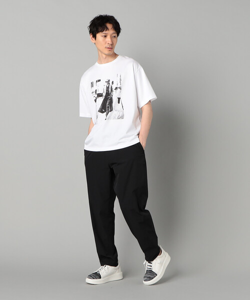 β MEN(ベータメン)の「ウォーキングガールプリント Tシャツ(Tシャツ/カットソー・メンズ・グリーン/ホワイト/チャコールグレー・L/M)」の5枚目の写真