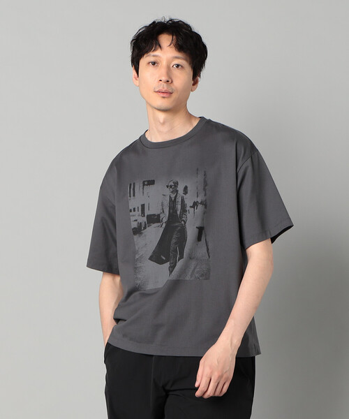 β MEN(ベータメン)の「ウォーキングガールプリント Tシャツ(Tシャツ/カットソー・メンズ・グリーン/ホワイト/チャコールグレー・L/M)」の9枚目の写真