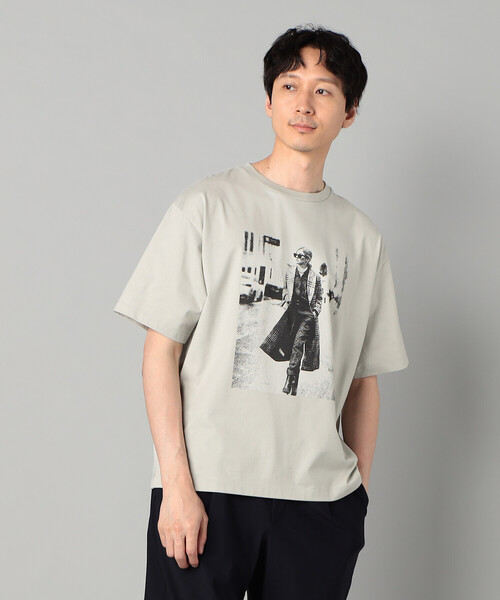 β MEN(ベータメン)の「ウォーキングガールプリント Tシャツ(Tシャツ/カットソー・メンズ・グリーン/ホワイト/チャコールグレー・L/M)」の11枚目の写真