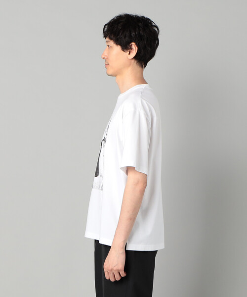 β MEN(ベータメン)の「ウォーキングガールプリント Tシャツ(Tシャツ/カットソー・メンズ・グリーン/ホワイト/チャコールグレー・L/M)」の13枚目の写真
