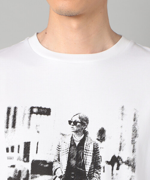 β MEN(ベータメン)の「ウォーキングガールプリント Tシャツ(Tシャツ/カットソー・メンズ・グリーン/ホワイト/チャコールグレー・L/M)」の15枚目の写真