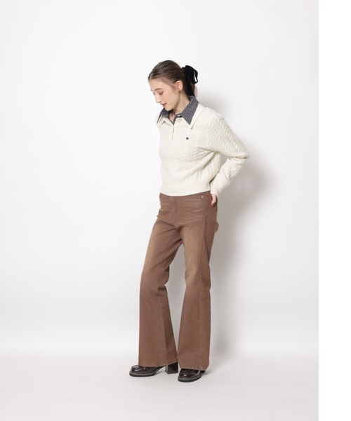 美脚セミフレアデニムパンツ（その他パンツ）｜Rirandture（リ