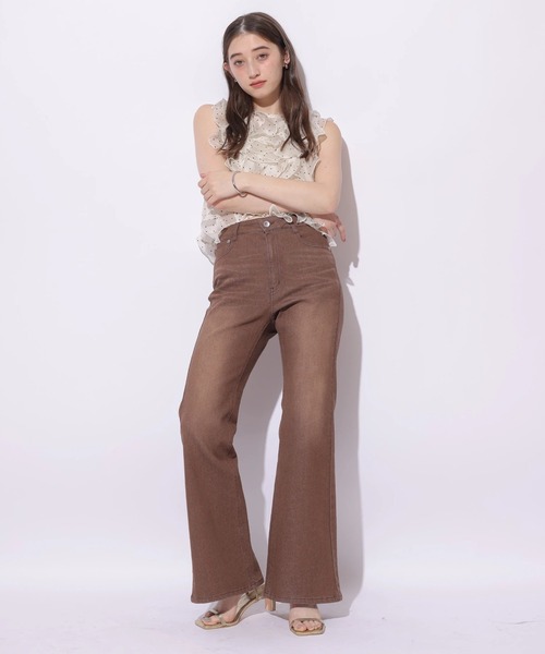 美脚セミフレアデニムパンツ（その他パンツ）｜Rirandture（リランド