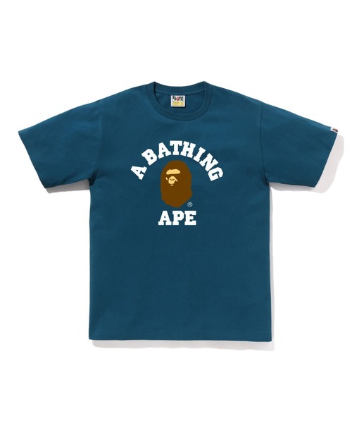 A BATHING APE（アベイシングエイプ）の「COLLEGE TEE（Tシャツ/カットソー・メンズ・ブルー/グレー/ブラック/ライトグリーン/ブラウン/バーガンディー/ホワイト/ネイビー・XXX-LARGE/MEDIUM/SMALL/XX-LARGE/X-LARGE/LARGE）」の6枚目の写真