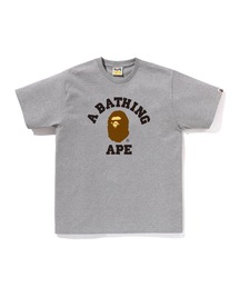 APE 半袖スウェット L グレー L】BAPE エイプ リバースリーブ チャンピオン スウェット グレー