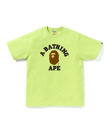 A BATHING APE(AxCVOGCv)COLLEGE TEE(TVc/Jbg\[)