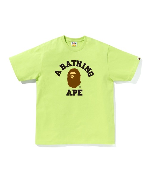 A BATHING APE（アベイシングエイプ）の「COLLEGE TEE（Tシャツ/カットソー・メンズ・ブルー/グレー/ブラック/ライトグリーン/ブラウン/バーガンディー/ホワイト/ネイビー・XXX-LARGE/MEDIUM/SMALL/XX-LARGE/X-LARGE/LARGE）」の5枚目の写真
