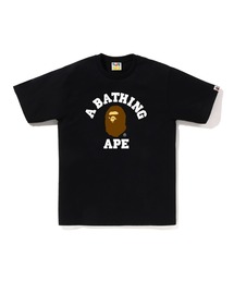 A BATHING APE(AxCVOGCv)COLLEGE TEE(TVc/Jbg\[)