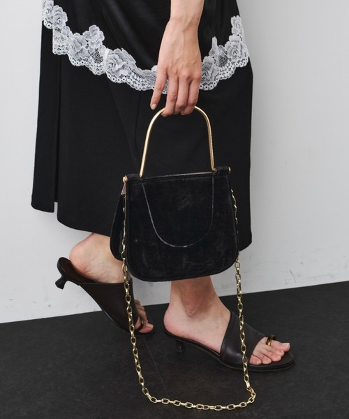 LE VERNIS(ル・ベルニ)の「LE VERNIS(ル・ベルニ)Metal handle minibag(ハンドバッグ・レディース・ブラウン/パイソン/ブラック・FREE)」の15枚目の写真